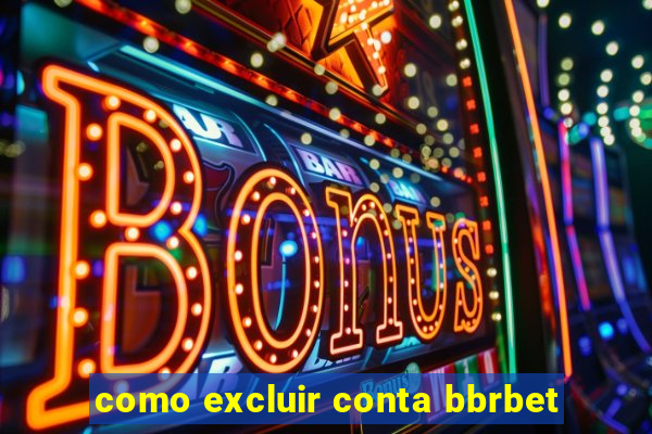 como excluir conta bbrbet